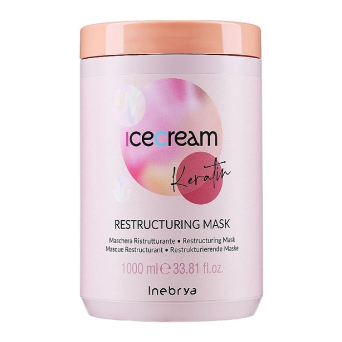 Inebrya Ice Cream Keratin Restructuring Mask 1000 ML