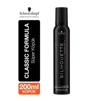 Silhouette Süper Tutucu Hacim Verici Saç Köpüğü 200 ML